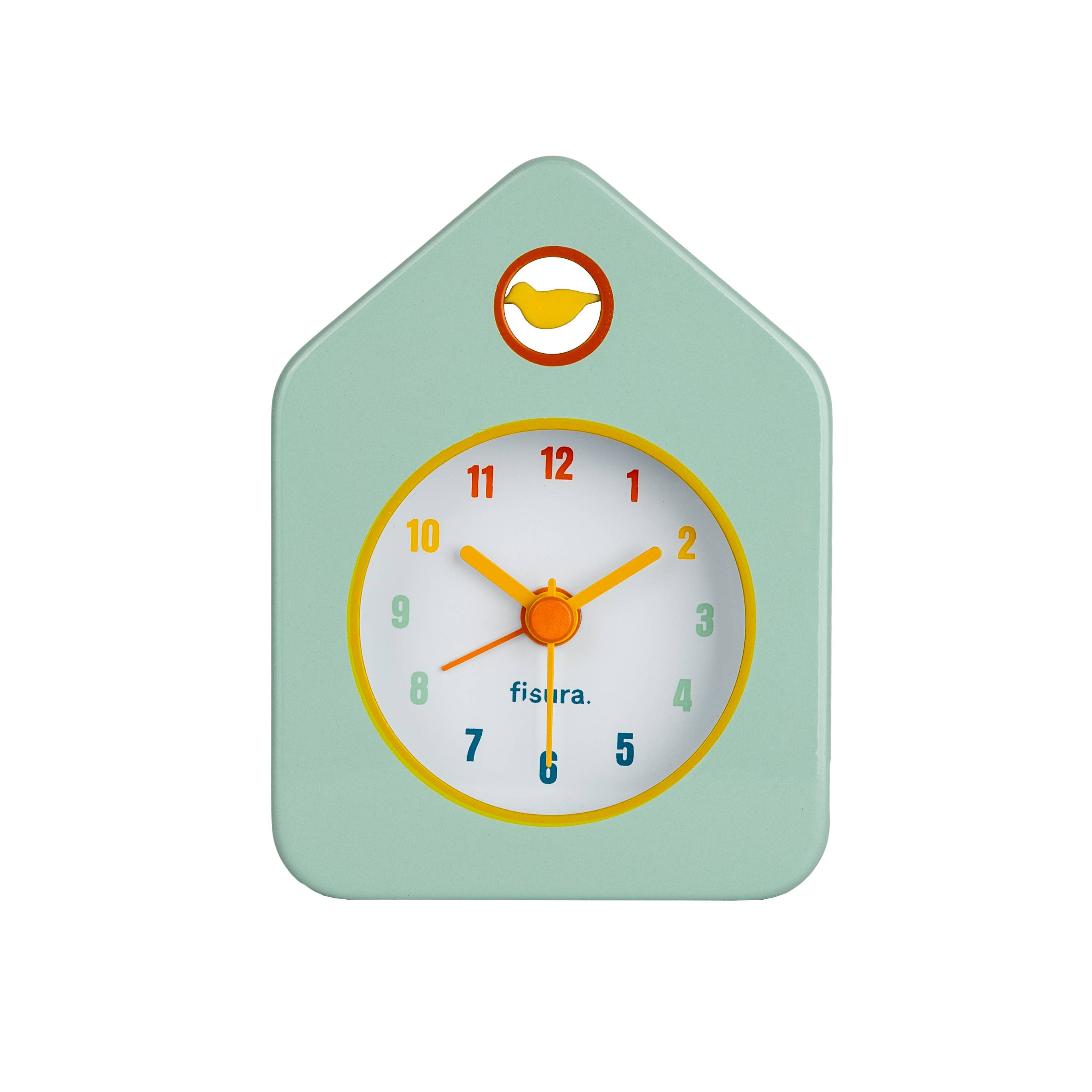 Fisura - Mini house alarm clock green