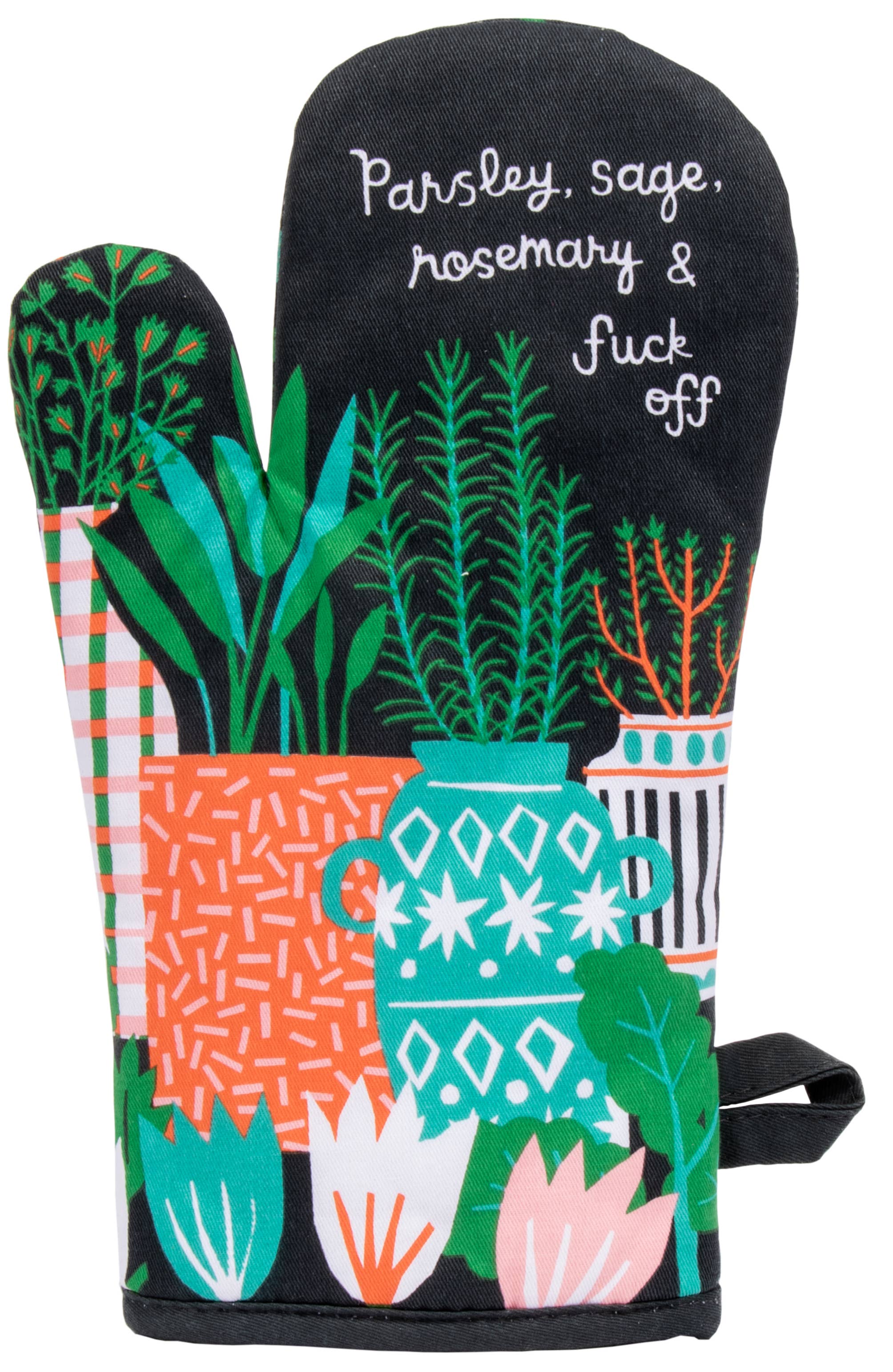 Optoco - Oven Mitt - Parsley, Sage, Fuck Off