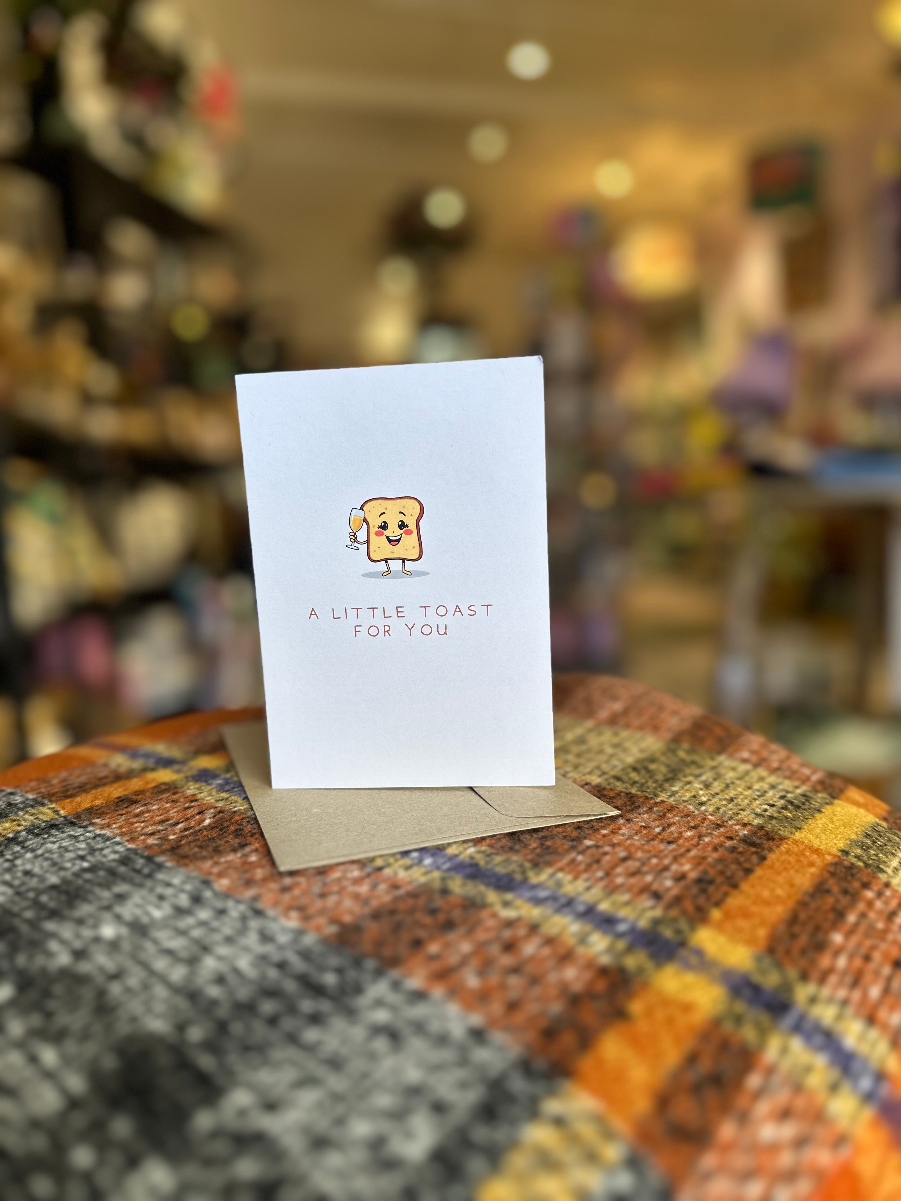 BAYSIDE TREAURES - A LITTLE TOAST FOR YOU CARD