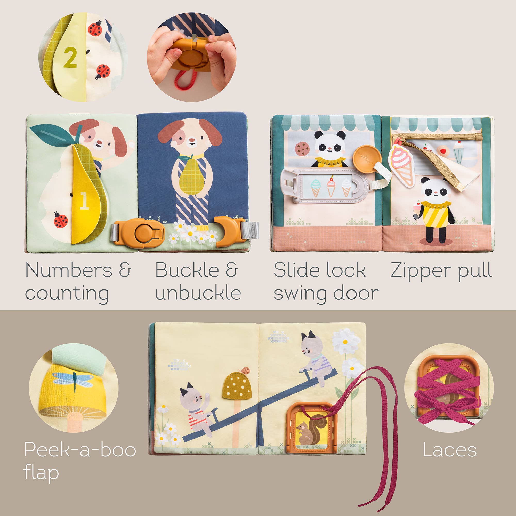 Playette - Taf Toys Fantasy Busy Book 18M+