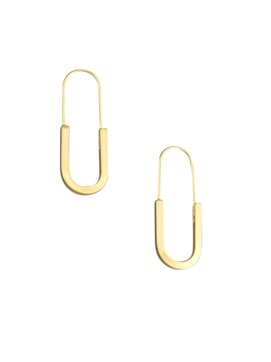 EKJ5807G GOLD U-TURN HOOPS