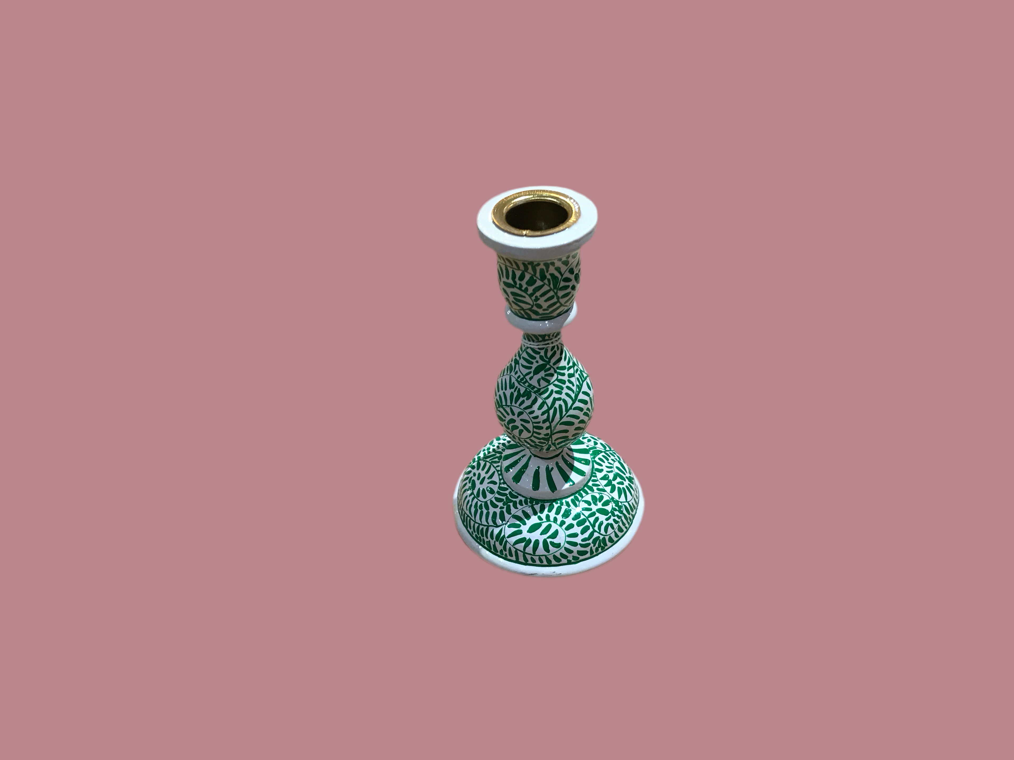 Idris paper mache candle holder