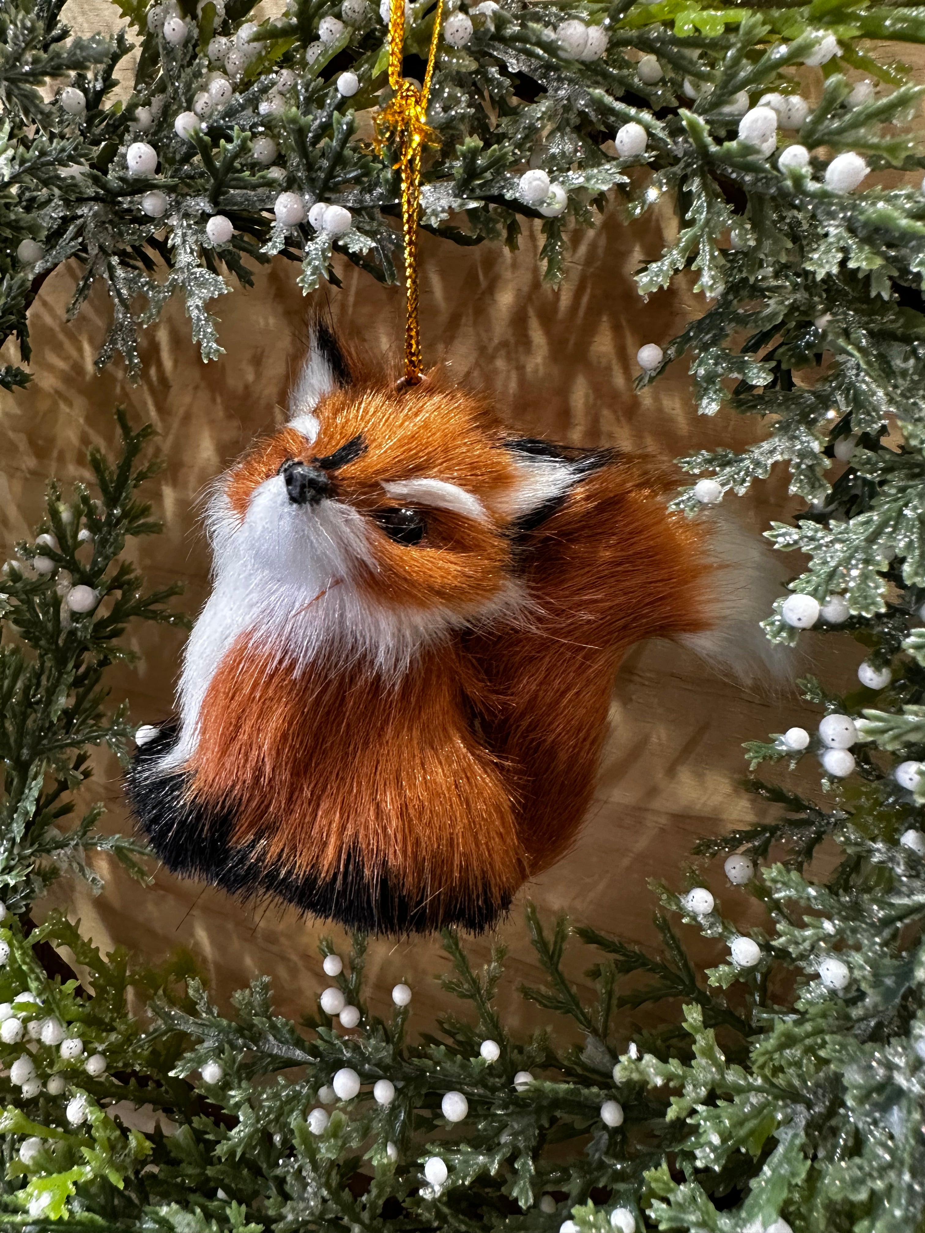 FOX HANGING ORNAMENT - RED 2-24