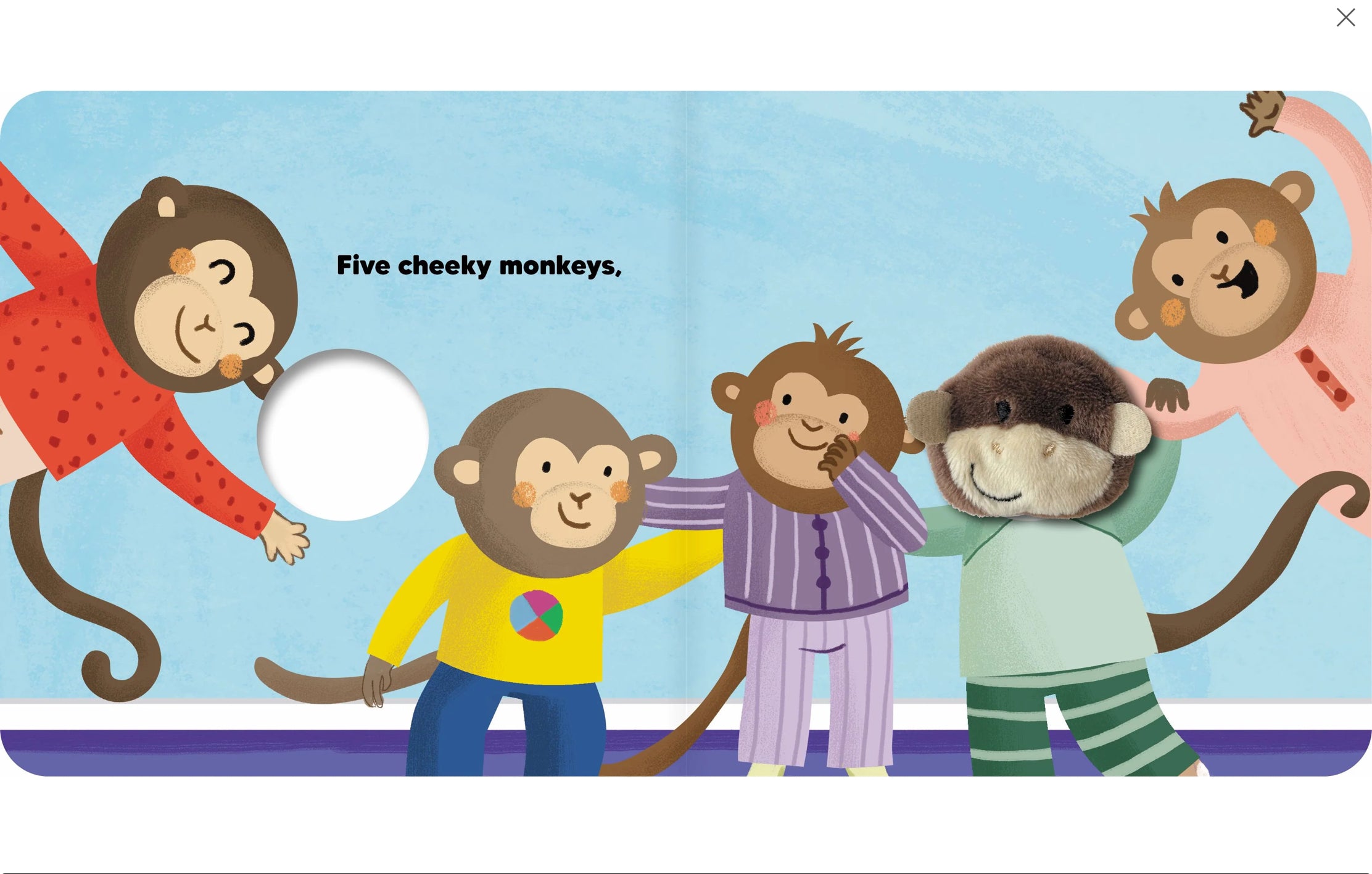Finger Puppet Book - Five Cheeky Monkeys