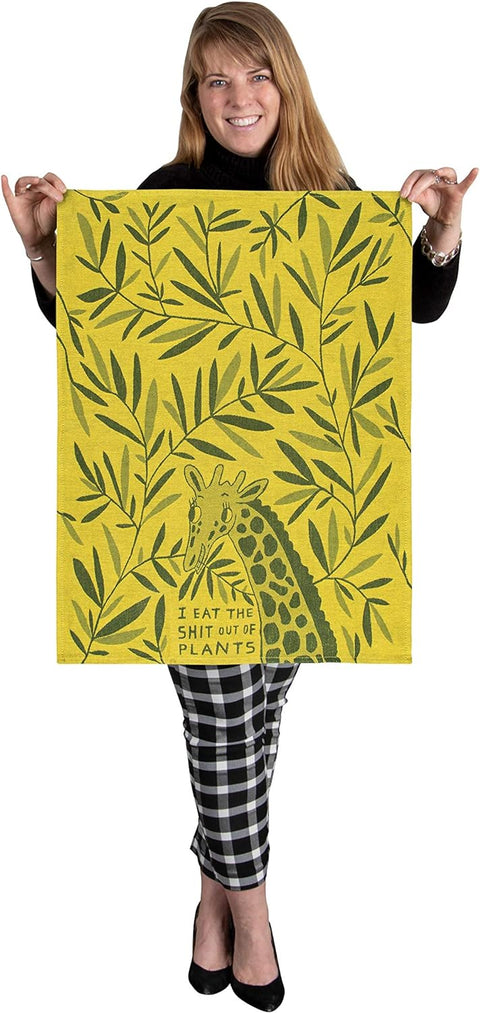 TEA TOWEL EAST SHIT OUT OF PLANTS