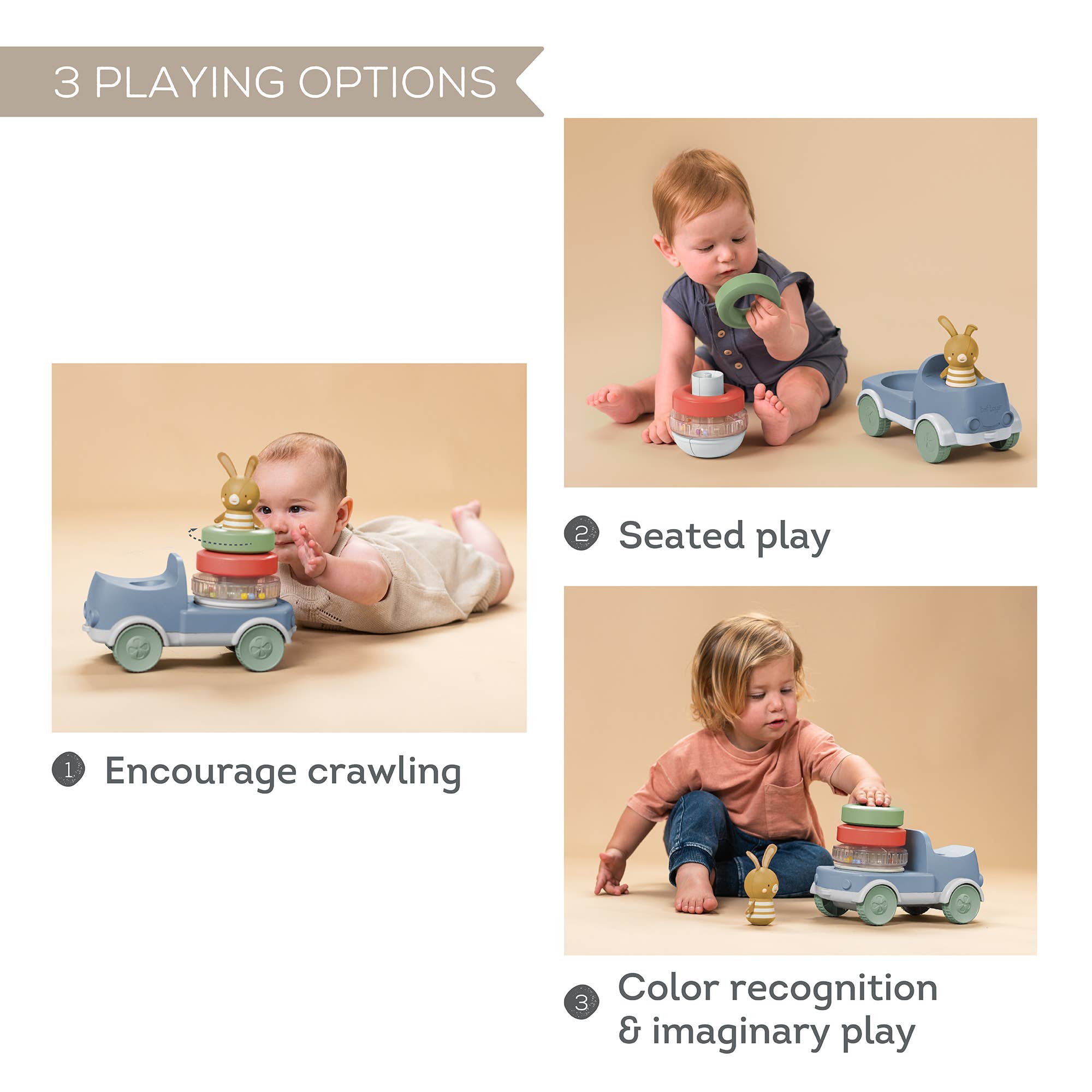 Playette - TAF TOYS Bunny Stacker Truck 6M+