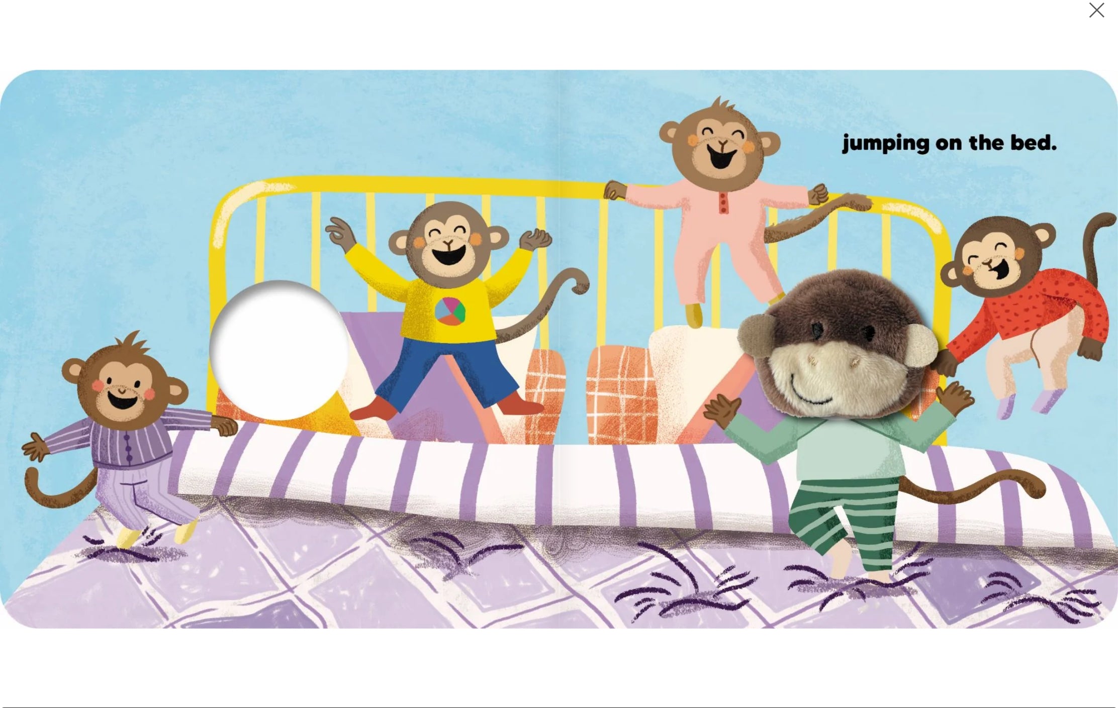 Finger Puppet Book - Five Cheeky Monkeys