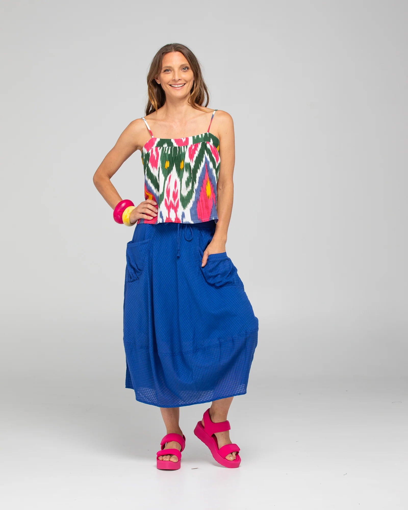 BOOM SHANKAR GURU SKIRT - BLU  SS26