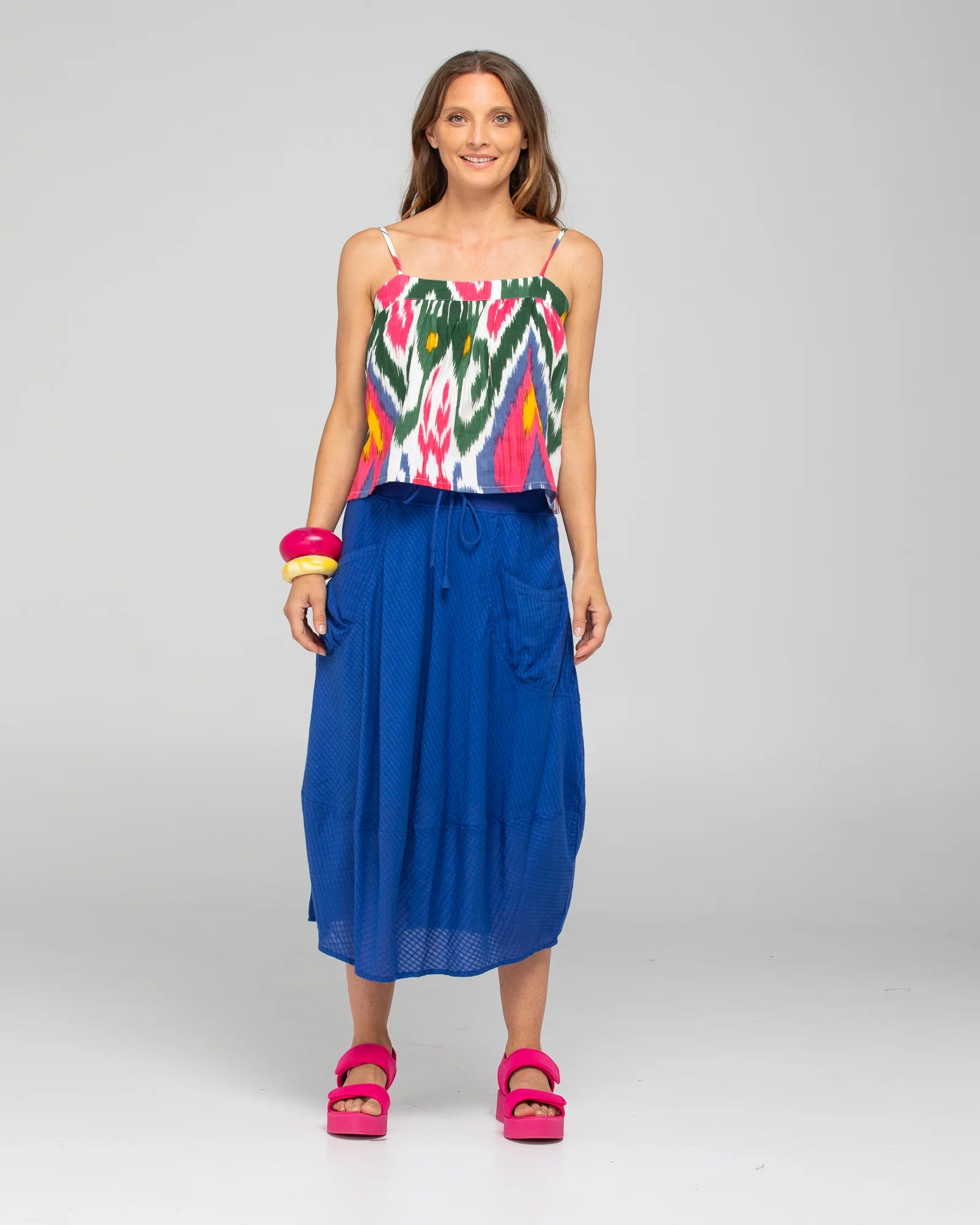 BOOM SHANKAR GURU SKIRT - BLU  SS26