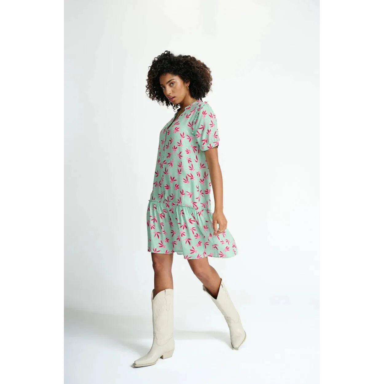 EVE FLY AWAY GREEN MINI DRESS - POM AMSTERDAM - Hello Annie Parkdale