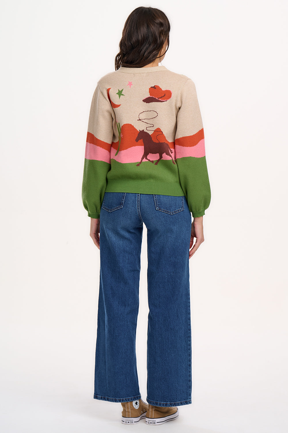 ADRIAN CARDIGAN - OATMEAL, DESERT COWGIRL