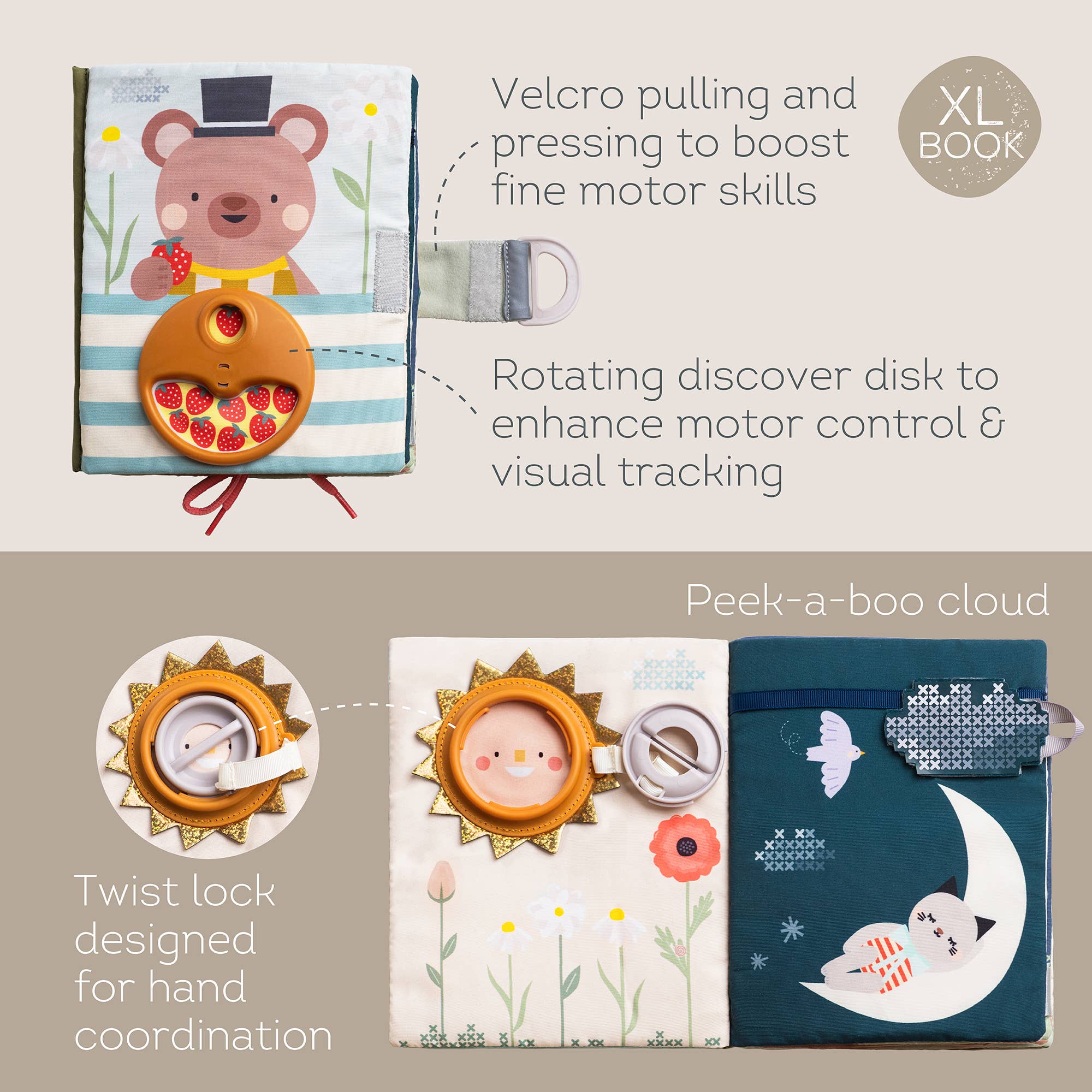 Playette - Taf Toys Fantasy Busy Book 18M+