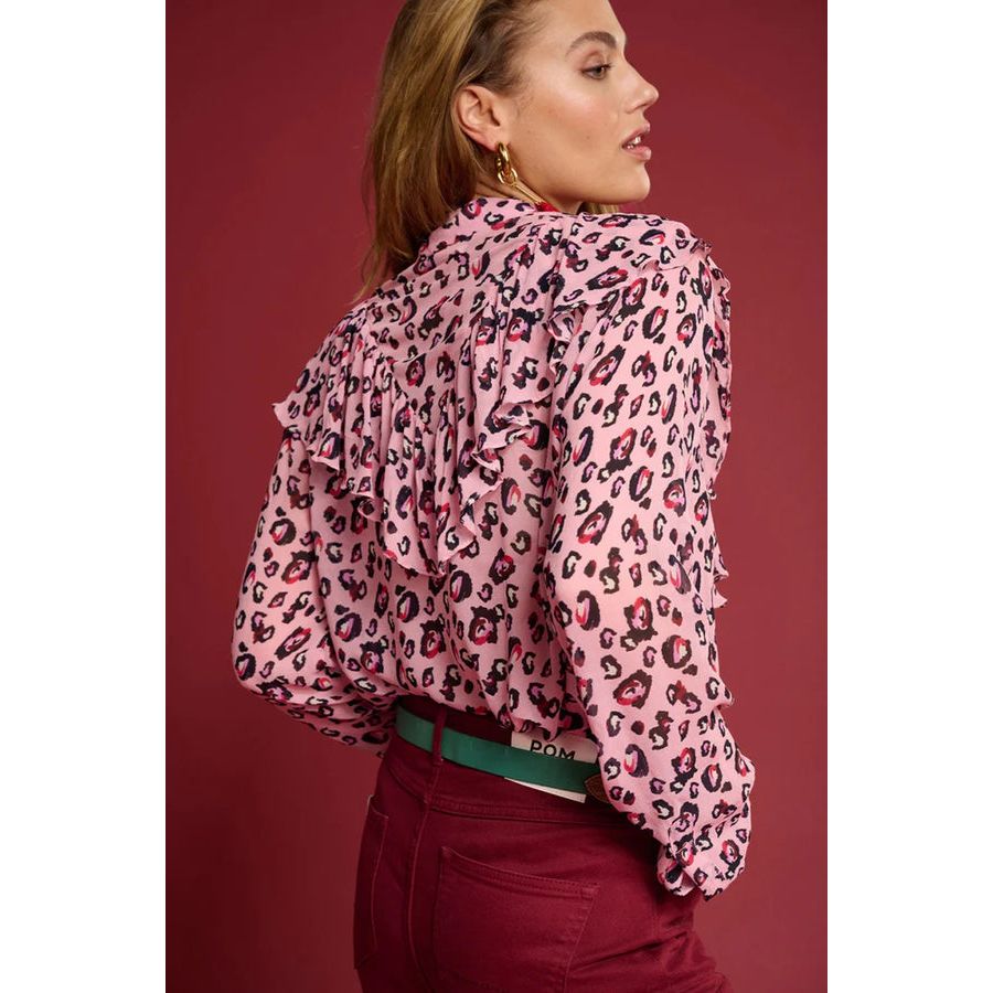 LEOPARD PINK BLOUSE - POM AMSTERDAM - Hello Annie Parkdale