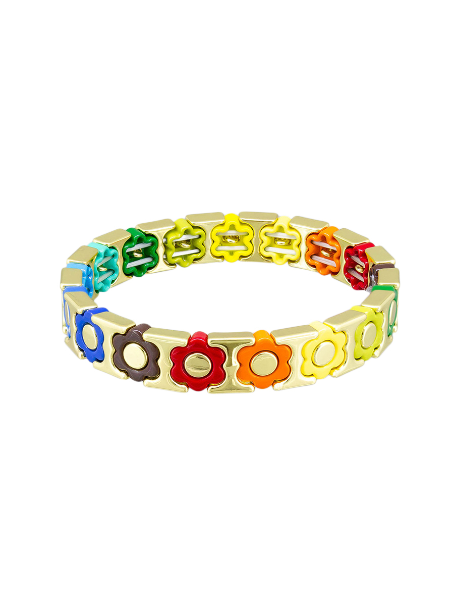 BJ2648 GOLD COLOURED DAISY BRACELET