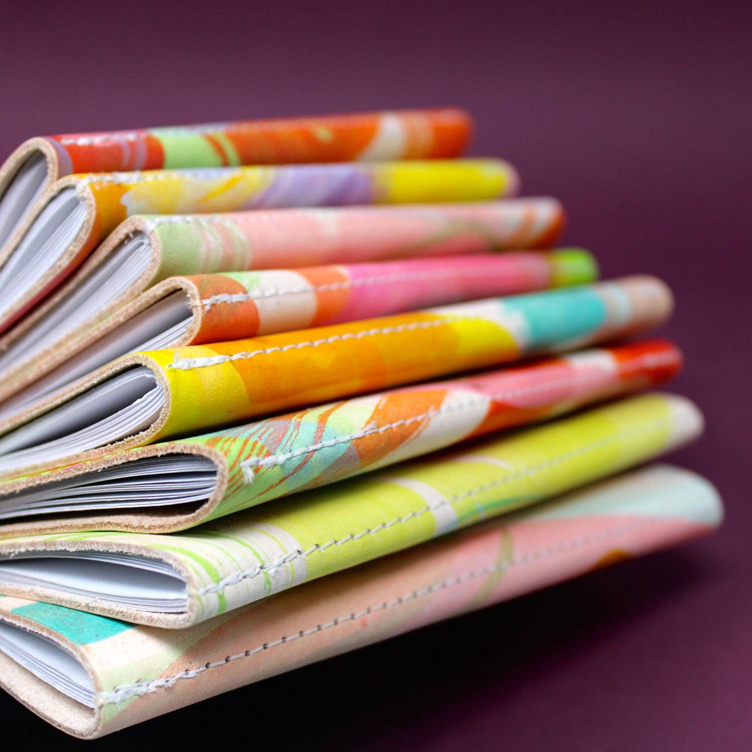 Ark Colour Design - Hand Painted A6 Sketchbook - Assorted Colours