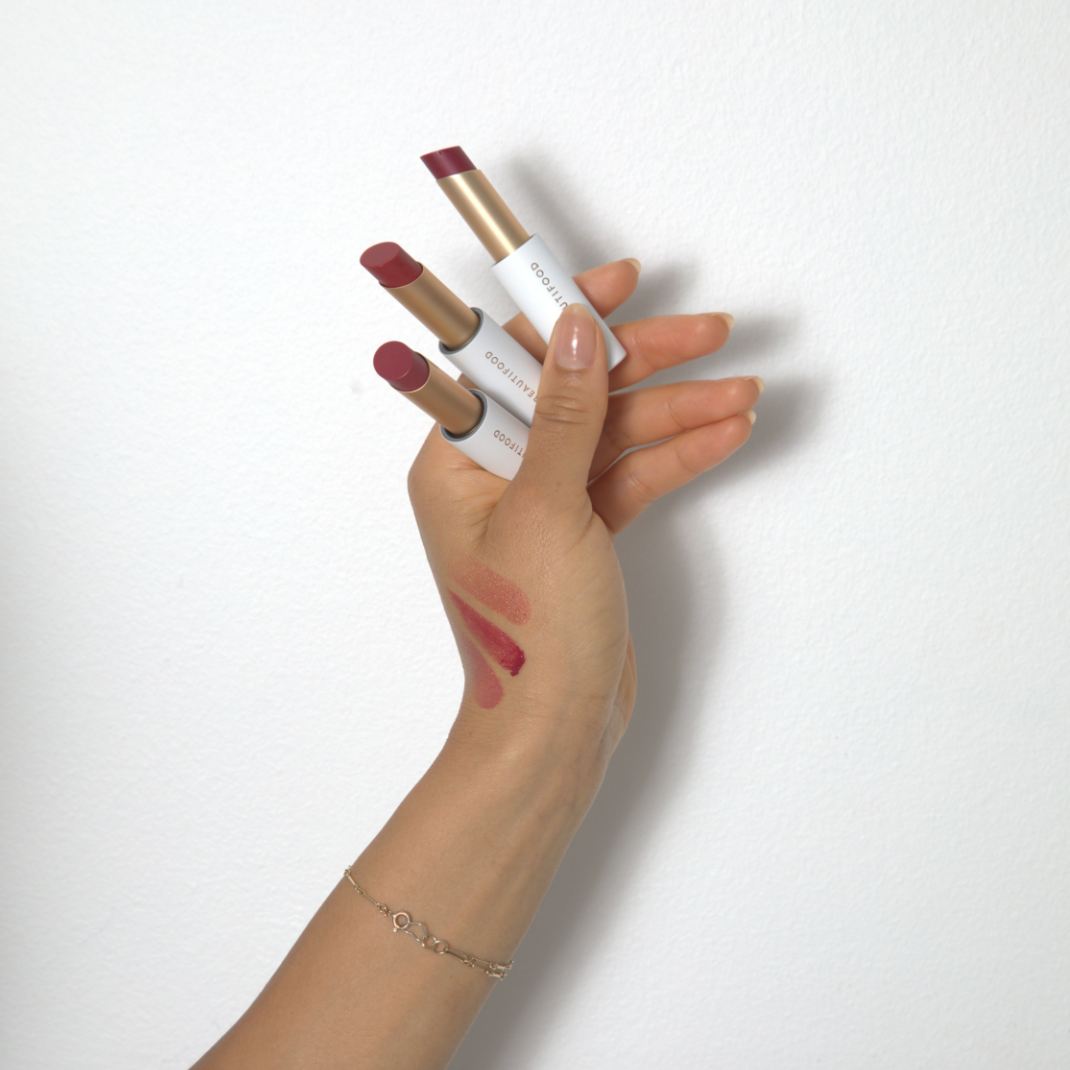 LÜK BEAUTIFOOD [🇦🇺 AUS + USA🇺🇸] - Lip Nourish Trio - Luscious Reds [PINK Packaging]