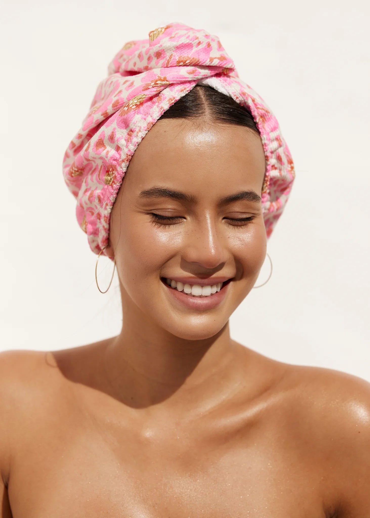 RIVA HAIR WRAP IN ANIMAL FLORAL