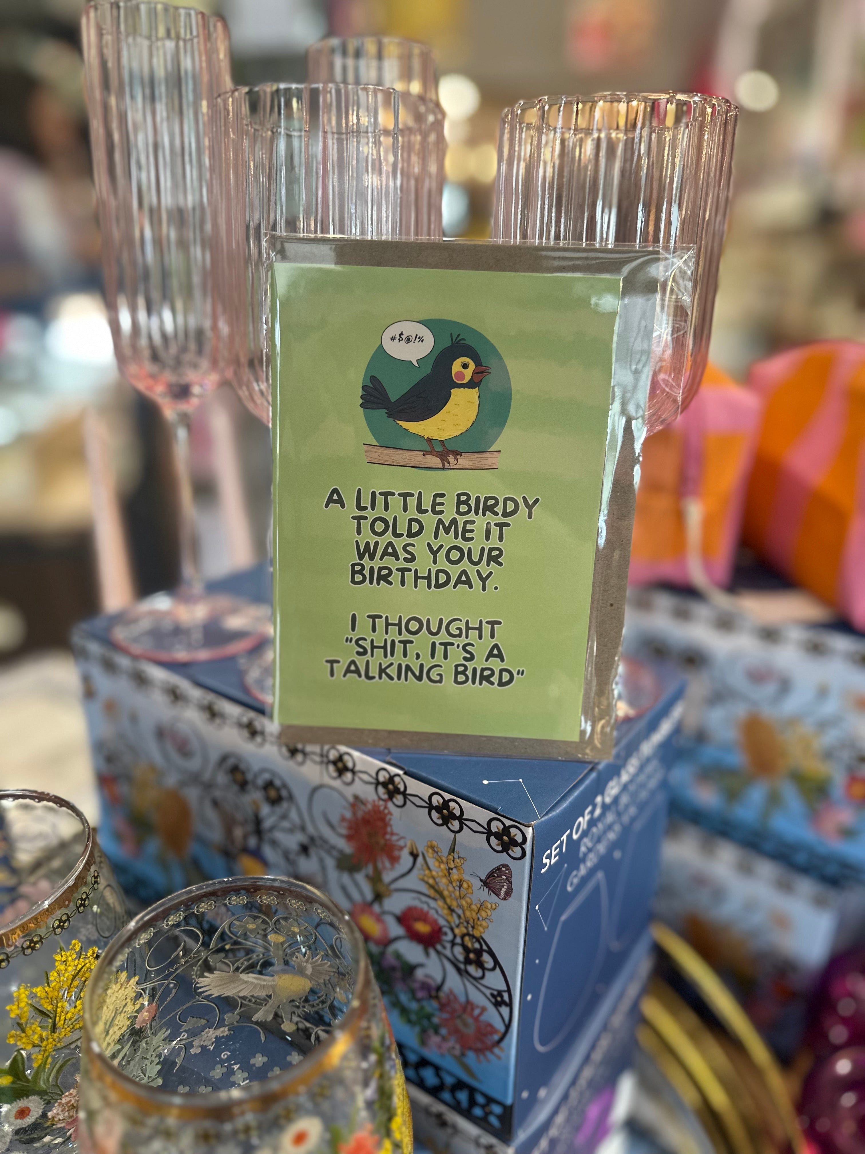 Bayside Treasures - LITTLE BIRDY TOLD ME BIRTHDAY CARD
