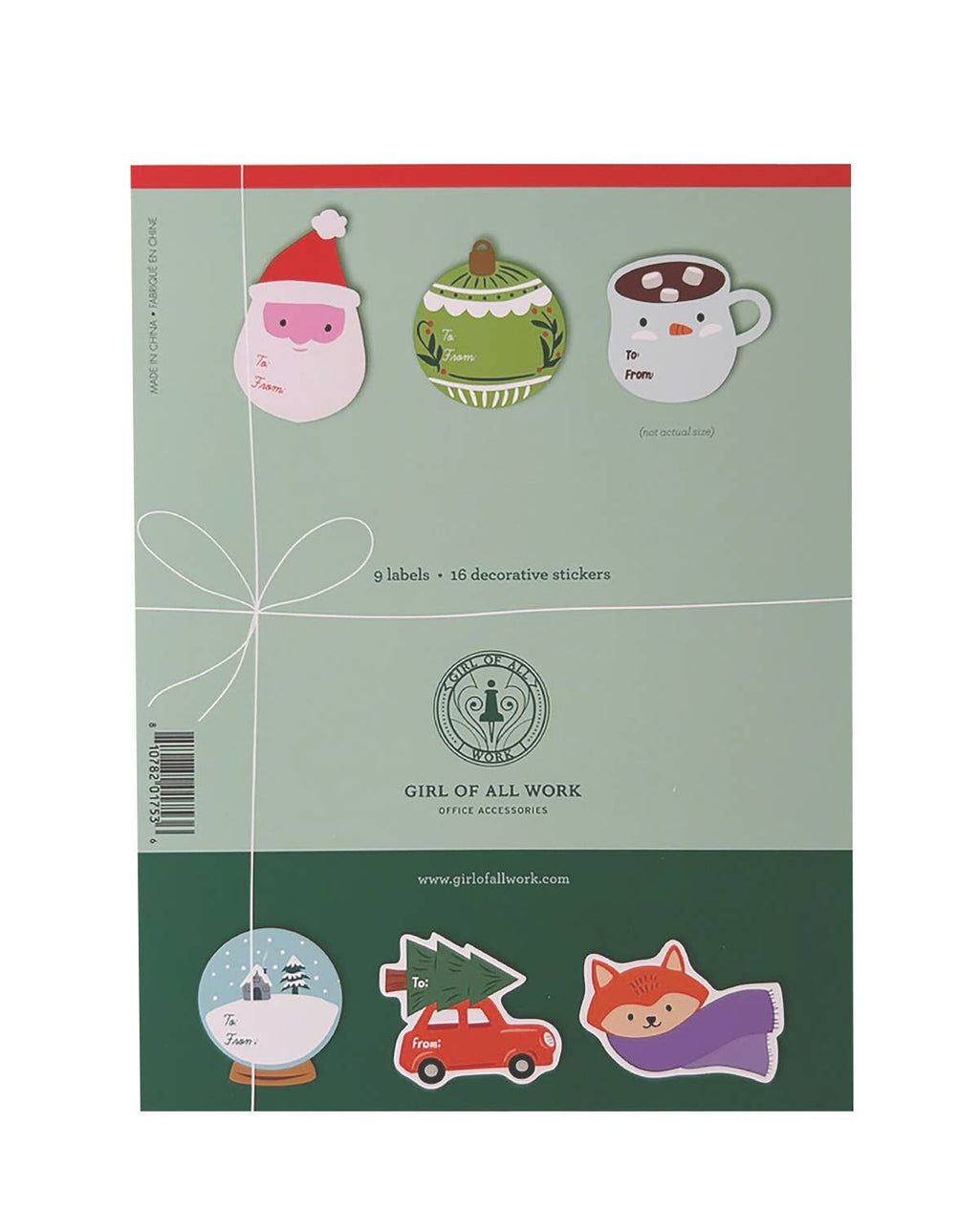 Girl of All Work - Holidays Gift Stickers