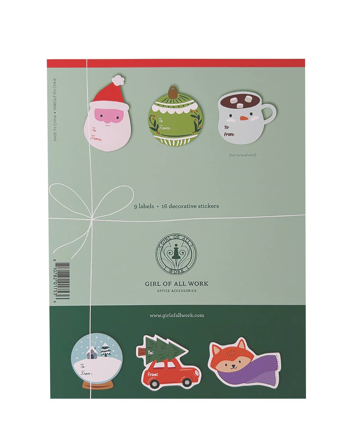 Girl of All Work - Holidays Gift Stickers