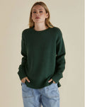 BETTY BASICS - ANDY KNITTED JUMPER - DARK GREEN - 0925-02
