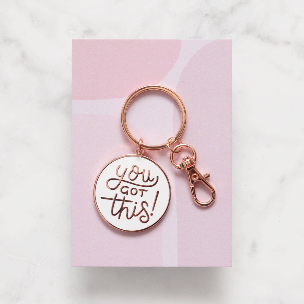 Alphabet Bags - You Got This - Enamel Keyring