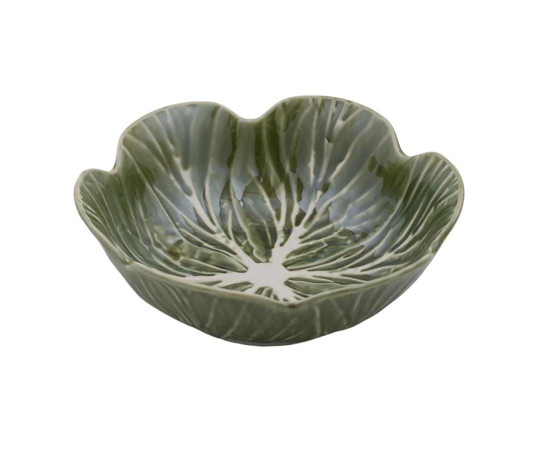 CABBAGE CERAMIC BOWL LRG