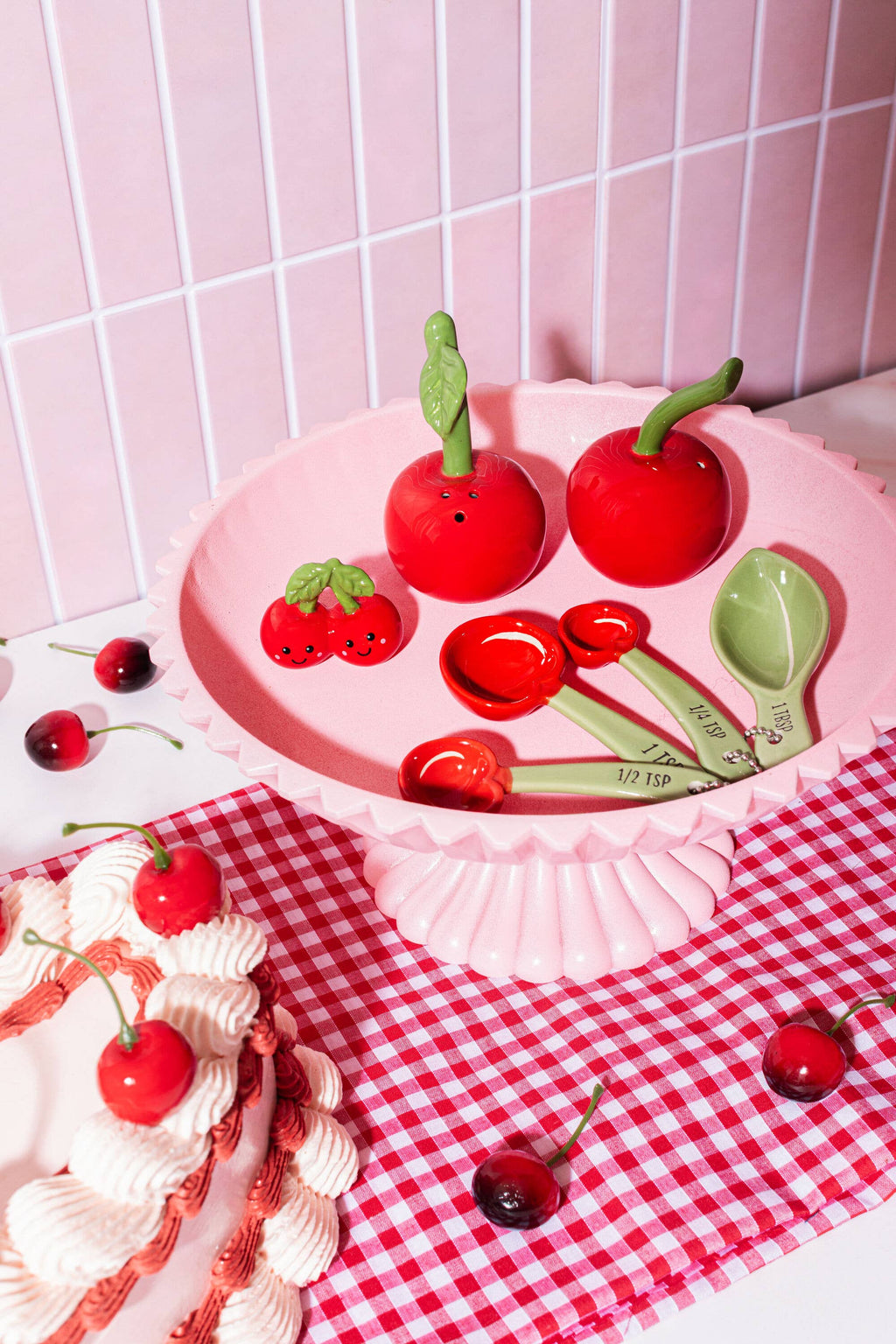 Sass & Belle Europe - Cherry Salt & Pepper Shakers