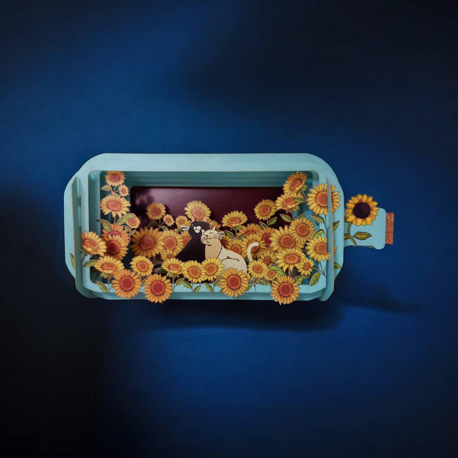 Alljoy Design - Message in a bottle pop up cards- cats