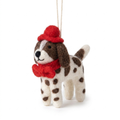 NAMASTE ARTISANS - Handmade Wool Felt Springer Spaniel Dog Ornament