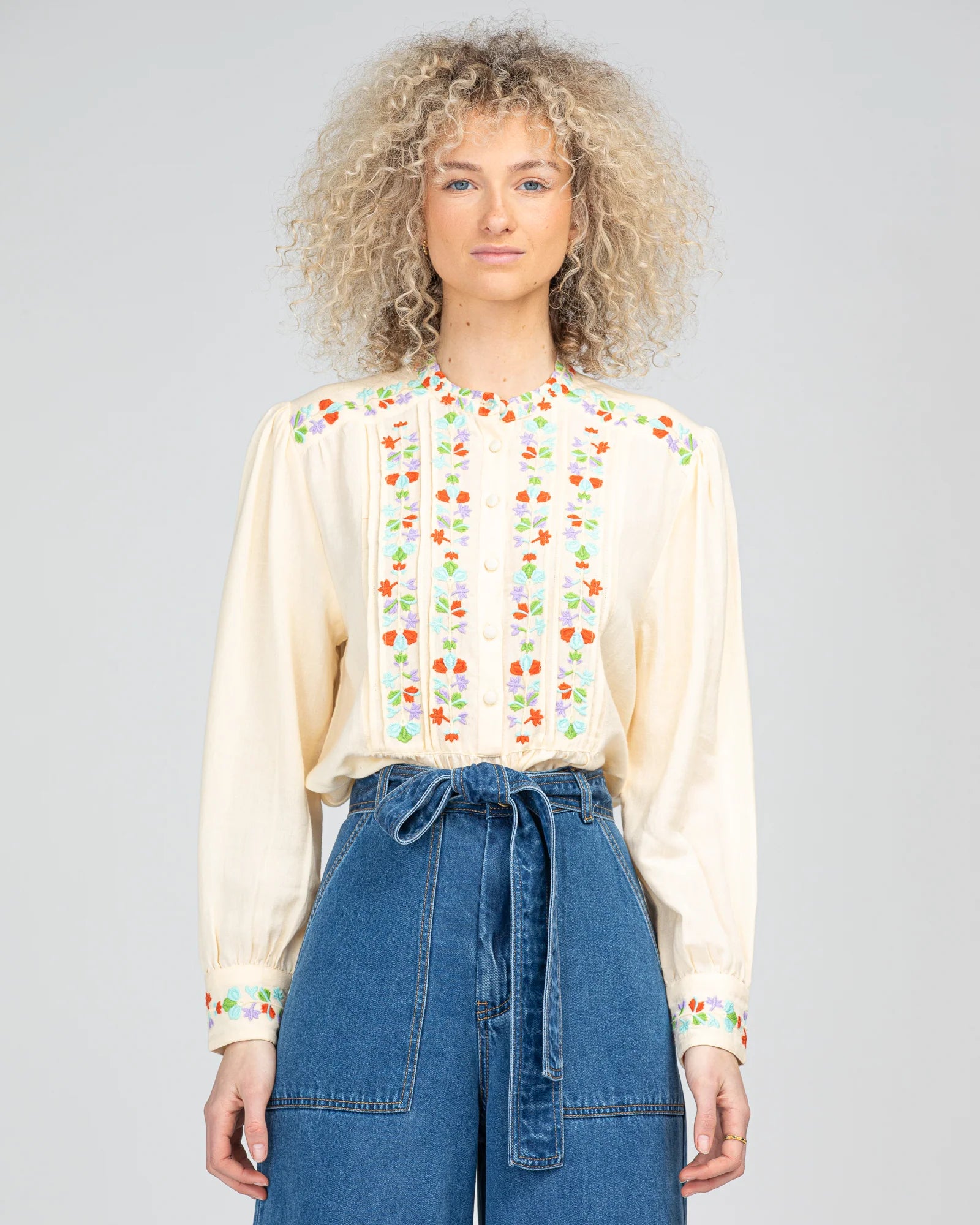 BOOM SHANKAR ROSEMARY TOP - CREAM