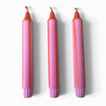 Florrie and Wren - Neon Orange & Pink Hand Dipped Dinner Candles