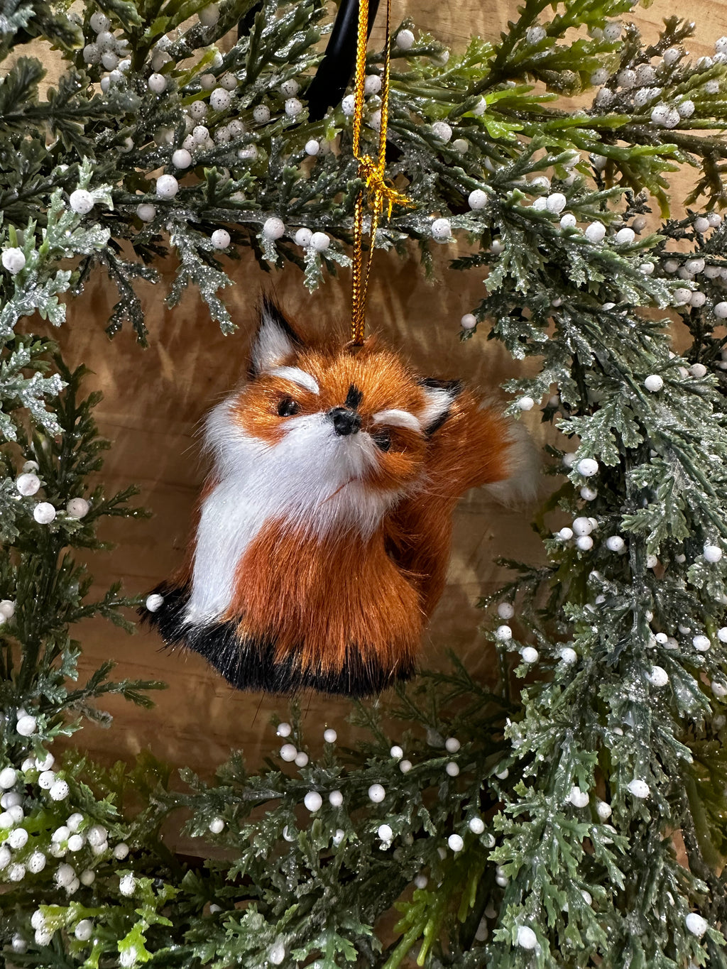 FOX HANGING ORNAMENT - RED 2-24