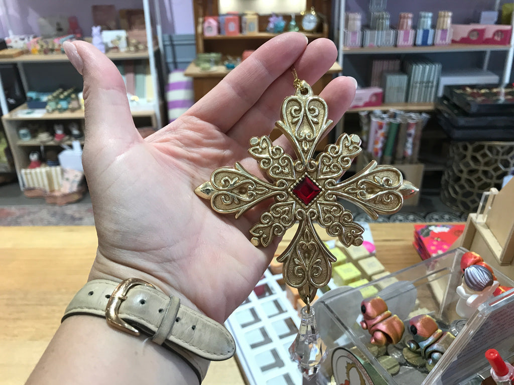 ORNATE GOLDEN STAR ORNAMENT - 2024 - XM25 - 04