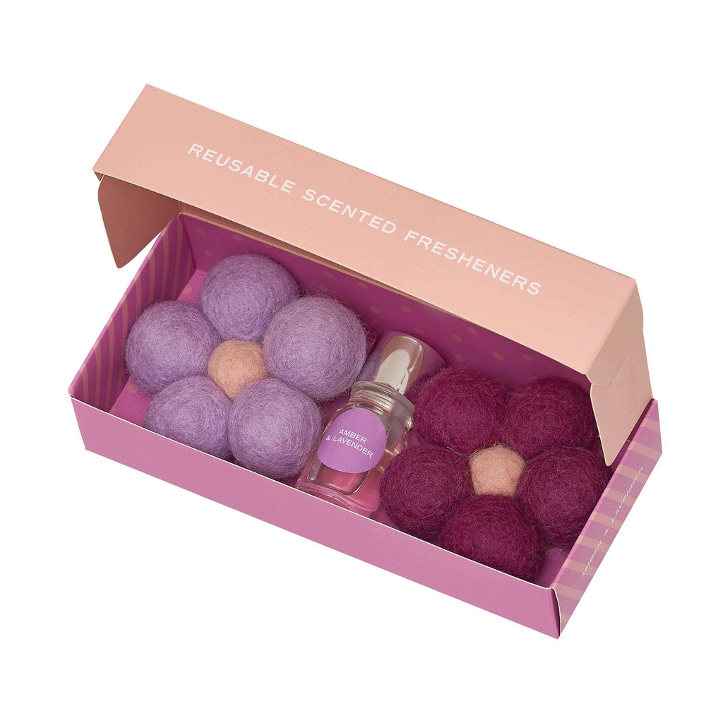Home Dweller - Felt Flower Fresheners - Amber & Lavender