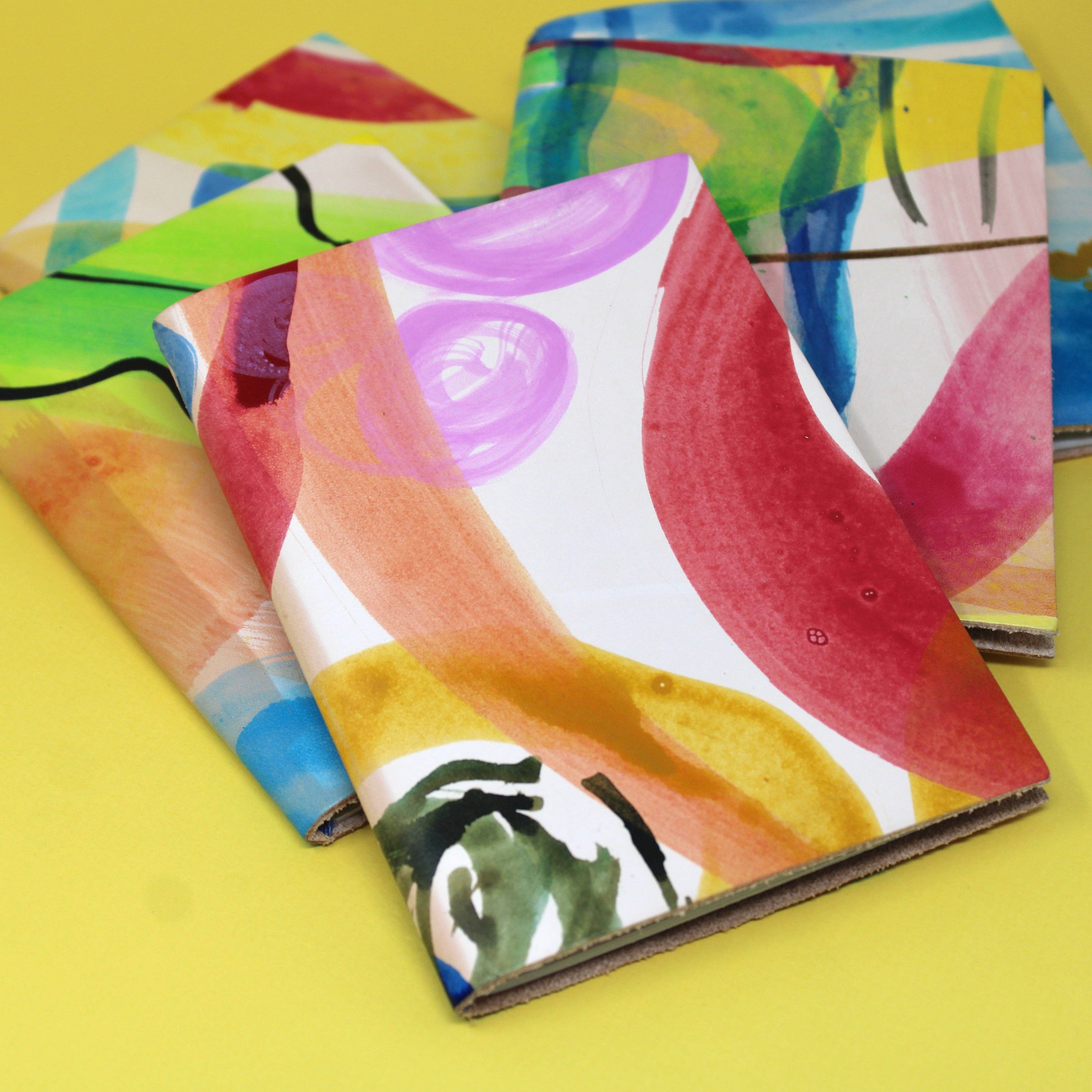 Ark Colour Design - Hand Painted A6 Sketchbook - Assorted Colours