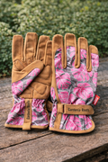 Nano & Mono e. K. - Garden glove "Mina" - pink/brown, durable & comfortable