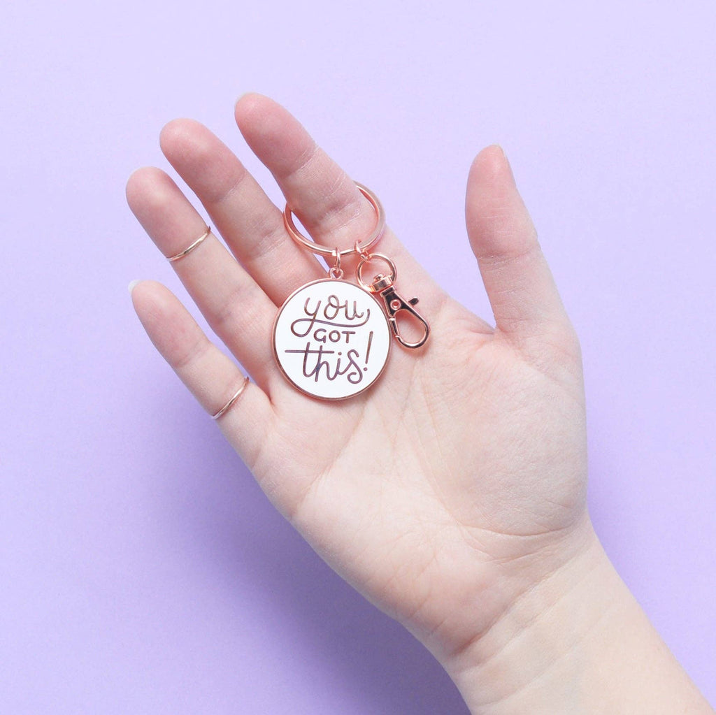 Alphabet Bags - You Got This - Enamel Keyring