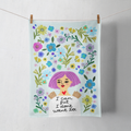 Disrupted Industries - I Can, But I Don't Want To Grumpy Angel Dish Towel