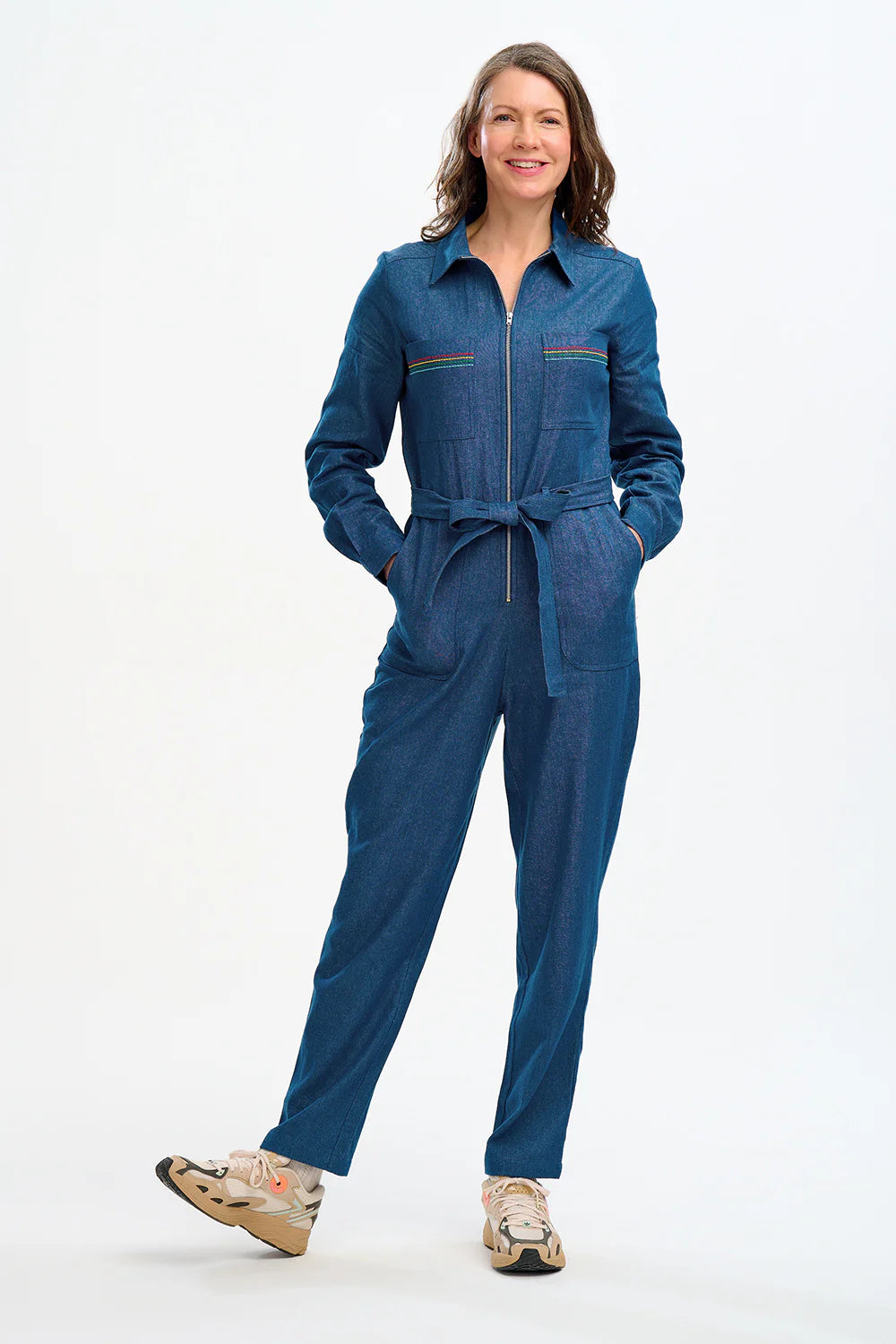 ANWEN denim juumpsuit - SUGARHILL BRIGHTON 0528-01