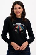 ASTRID JUMPER BLACK RAINBOW UFO - SUGARHILL BRIGHTON - AW25