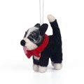 NAMASTE ARTISANS - Handmade Wool Felt Border Collie Dog Ornament