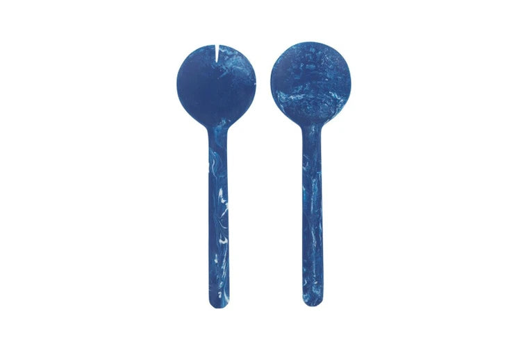 ASSEMBLE COBALT BLUE SALAD SERVERS