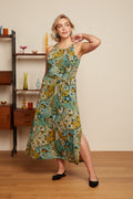HAZEL DRESS FRENZY - DUSTY TURQUOISE - KING LOUIE