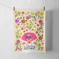 Disrupted Industries - I'm a Fucking Delight Grumpy Angel Dish Towel
