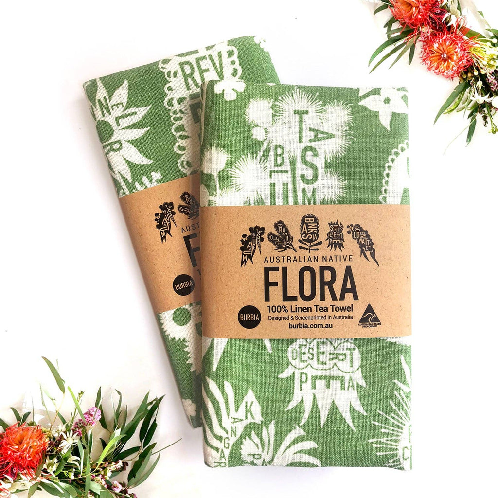 Burbia - Australian Native Flora Tea Towel