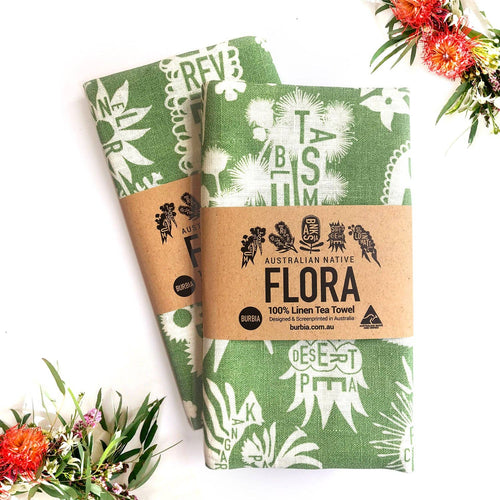 Burbia - Australian Native Flora Tea Towel