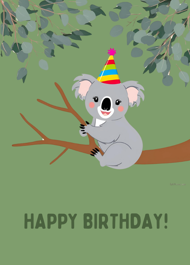 Bayside Treasures - HAPPY BIRTHDAY KOALA