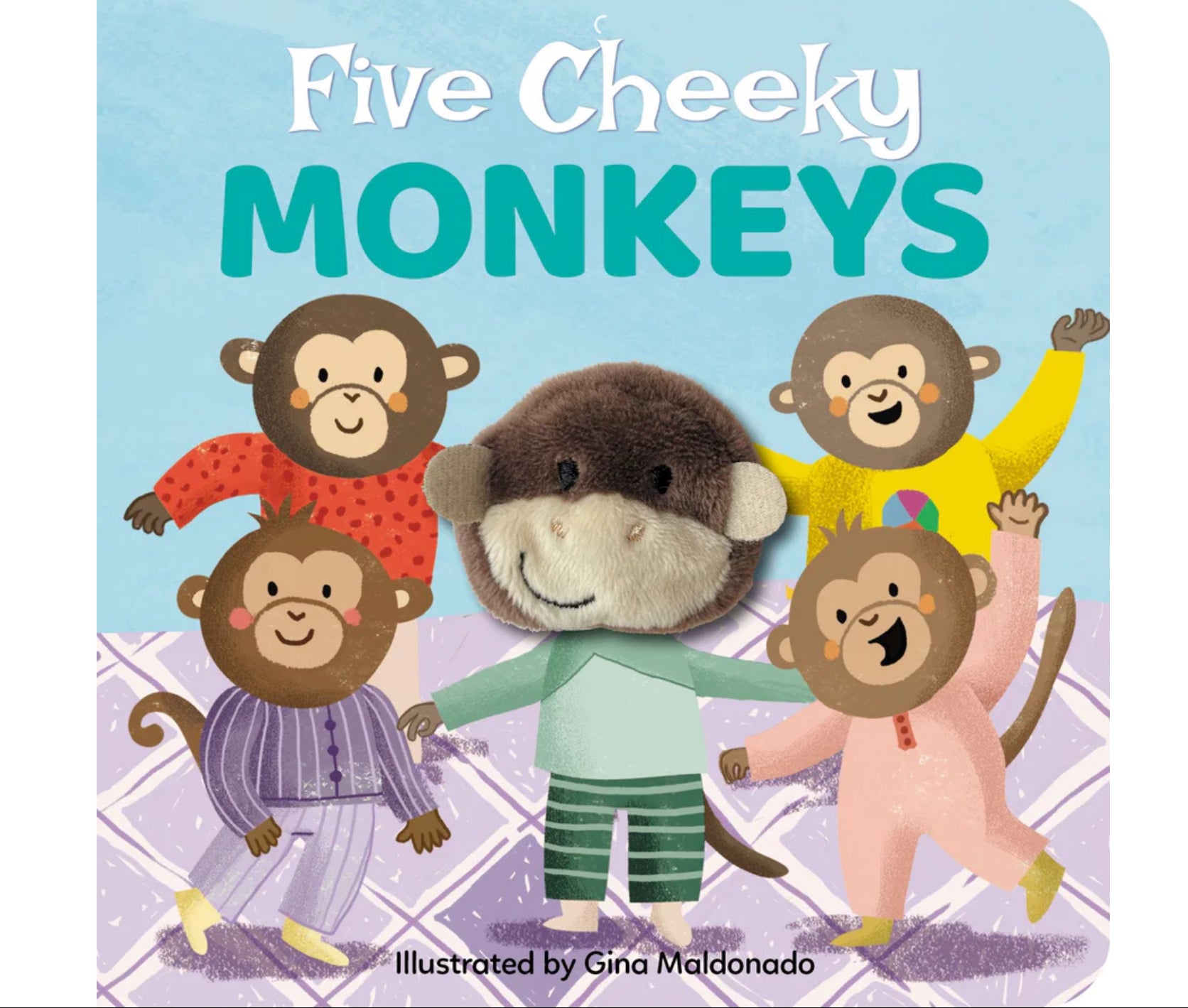 Finger Puppet Book - Five Cheeky Monkeys