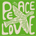 Les Belles Vagabondes - Peace and Love Vert Green Mini Scarf